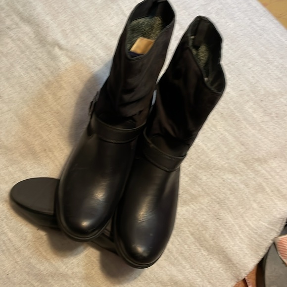 Bogs Black Water-resistant Leather Boots Women’s size 11 - Picture 7 of 14